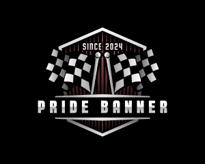 Checkerd Flag Racing logo design