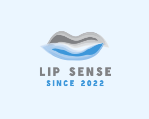 Beauty Lips Watercolor  logo design