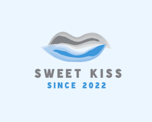 Kiss - Beauty Lips Watercolor logo design