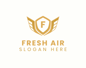 Elegant Crest Wings logo design