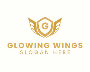 Elegant Crest Wings logo design