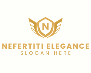 Elegant Crest Wings logo design