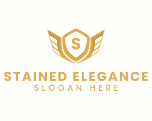 Elegant Crest Wings logo design