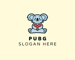 Koala Heart Hug Logo