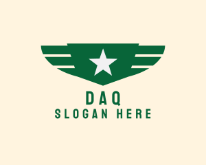 Military Star Wings Logo