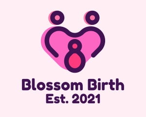 Obstetrician - Parenting Family Heart logo design