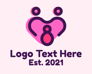 Ob Gyne - Parenting Family Heart logo design