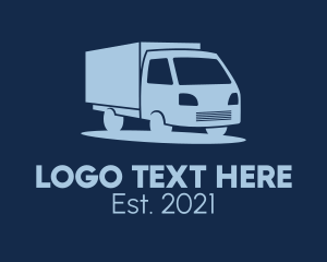 Blue - Haulage Transport Van logo design