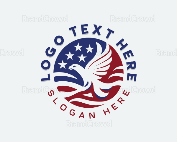 Patriotic USA Eagle Logo