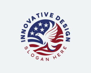 Patriotic USA Eagle Logo