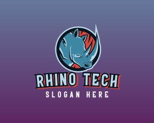 Rhino Gaming League logo design