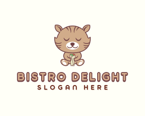 Burrito Kitten Catering logo design