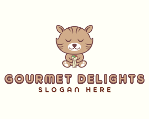 Burrito Kitten Catering logo design