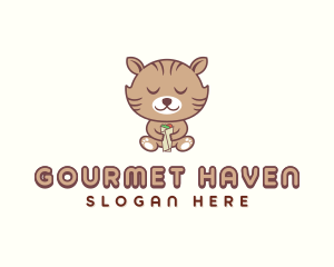 Burrito Kitten Catering logo design