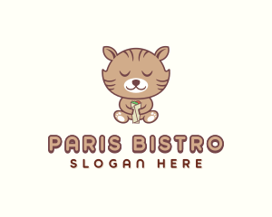 Burrito Kitten Catering logo design