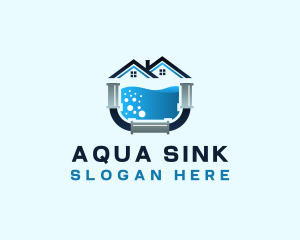 Sink - Home Pipe Sink Repair logo design