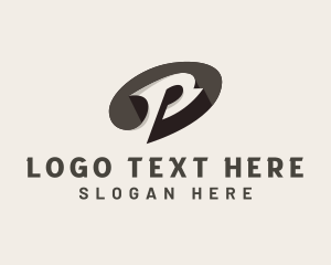 Advertising Media Letter P logo design