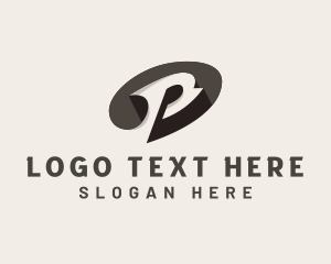 Application - Advertising Media Letter P logo design