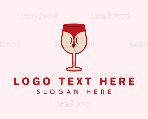 Wine Glass Bikini Logo