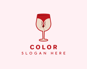 Wine Glass Bikini Logo