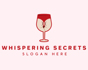 Intimate - Wine Glass Bikini logo design