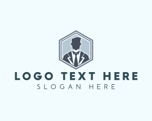 Suit - Corporate Employment  Attire logo design