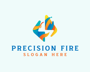 Fire Water Electric Provider logo design