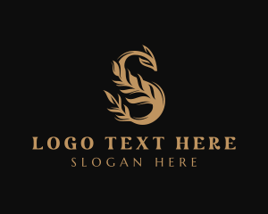 Lifestyle - Natural Leaf Letter S logo design