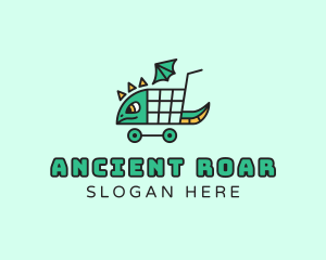 Dinosaur - Dragon Cart Shopping logo design