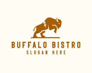 Buffalo - Bison Buffalo Bullfighting logo design