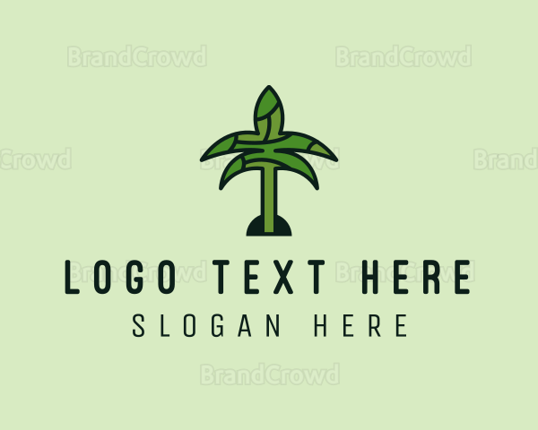 Arabic Palm Tree Logo