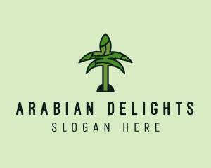 Arabic - Arabic Palm Tree logo design