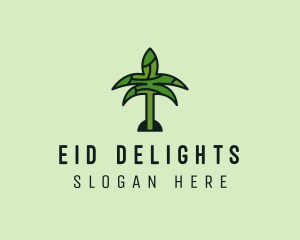 Eid - Arabic Palm Tree logo design