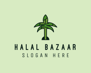 Arabic Palm Tree  logo design