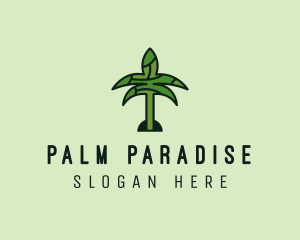 Arabic Palm Tree  logo design