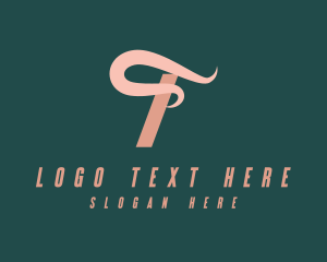 Letter T - Stylish Fashion Swoosh logo design