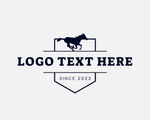 Equine - Wild Horse Western logo design