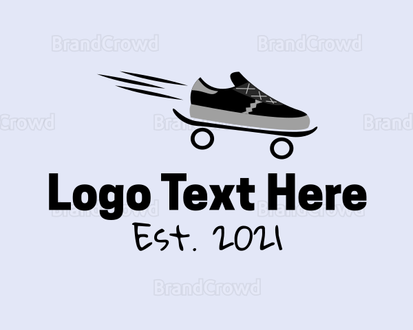 Fast Skateboard Sneakers Logo
