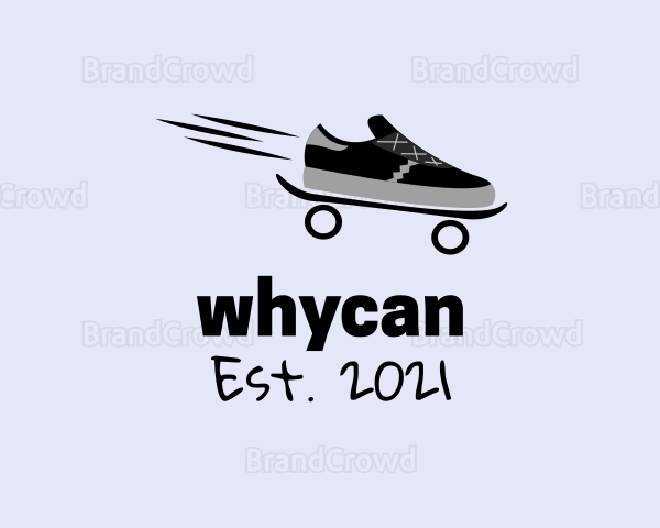 Fast Skateboard Sneakers Logo