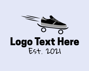 Fashion - Fast Skateboard Sneakers logo design