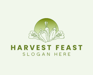 Vegetable Harvest Market logo design