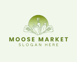 Vegetable Harvest Market logo design