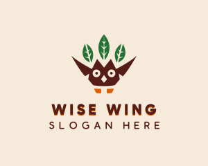 Flying Baby Owl  logo design