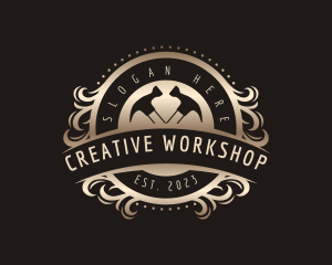 Workshop - Carpentry Hammer Workshop logo design