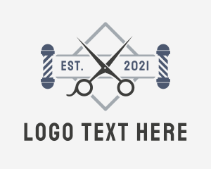 Artisanal Barber Shop Emblem Logo