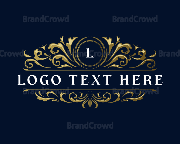 Elegant Floral Crest Logo