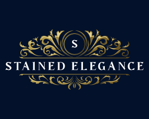 Elegant Floral Crest logo design