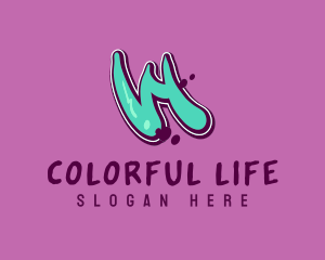 Vibrant - Modern Graffiti Letter W logo design