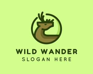 Wild Deer Antler logo design