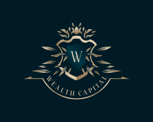 Leaf Ornament Wealth logo design